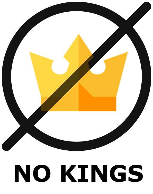 Stylized golden crown with a diagonal slash on black background